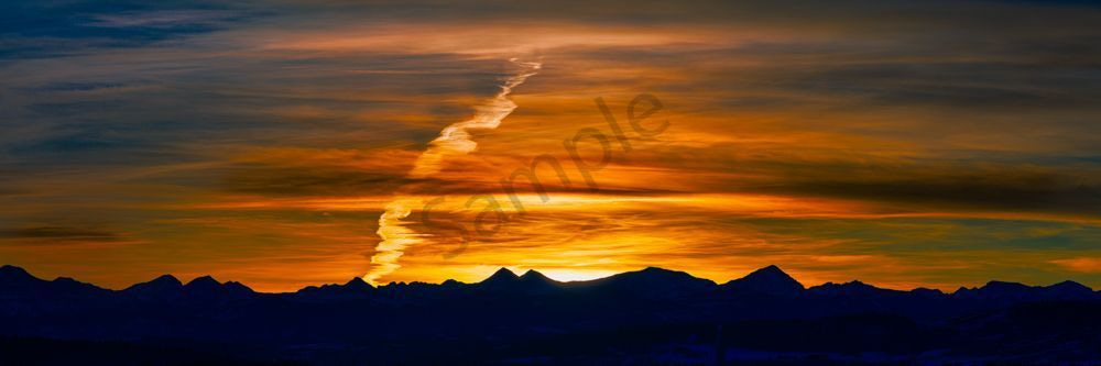 Sunset over the Eastern Slopes