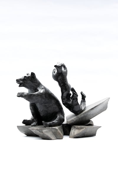 Berry Pickers | Negative Space in Bronze