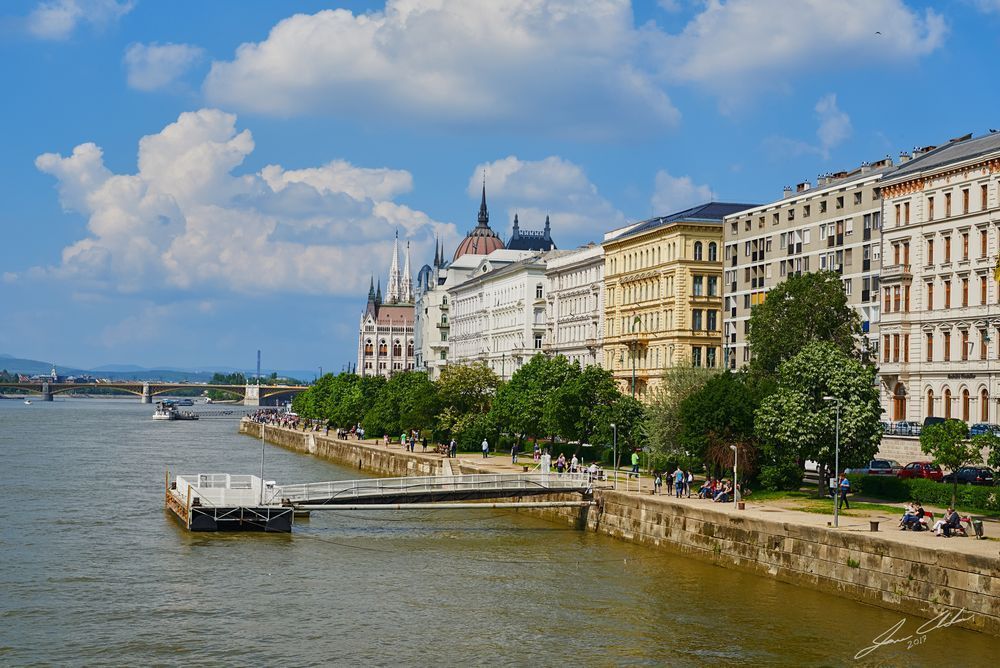 Danube Shoreline in Budapest