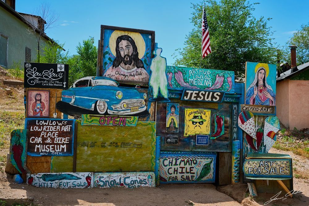 Street Artist Stand at Santuario de Chimayo