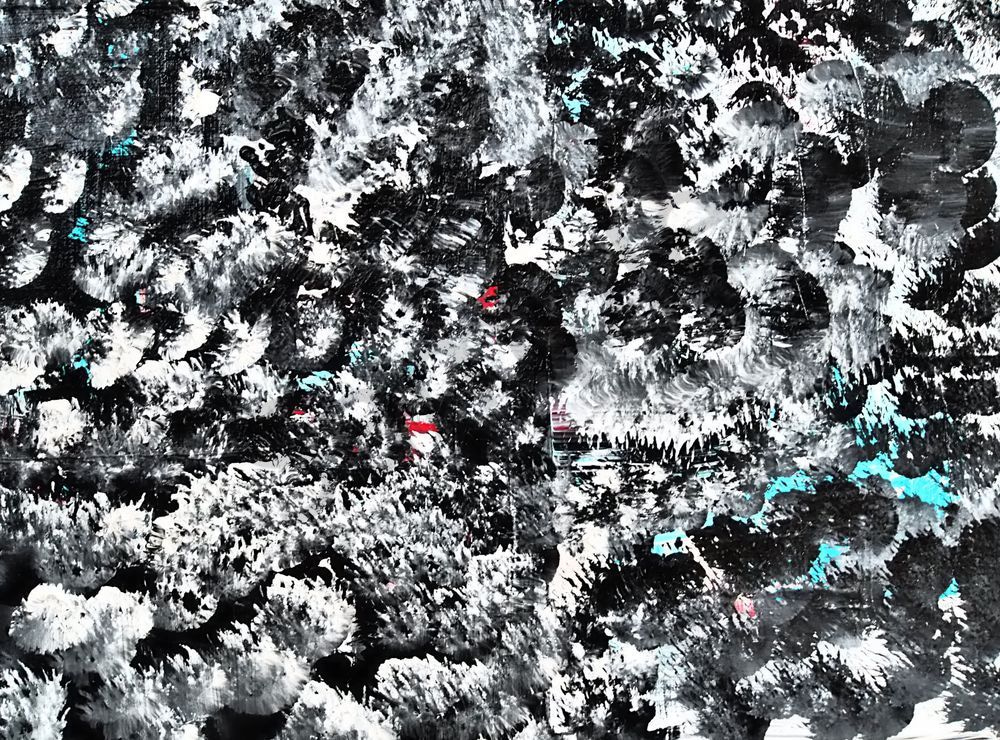 Stealth | painting | art | abstract | abstract art | fine art | black | white | Dewey | Dewey Mann | Dewey Mann Art | original | prints |