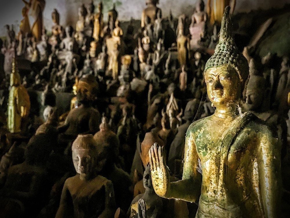 Pak Ou Caves on the Mekong River in Laos