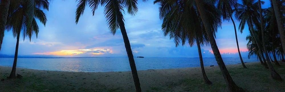 Sunset on a remote Caribbean Island