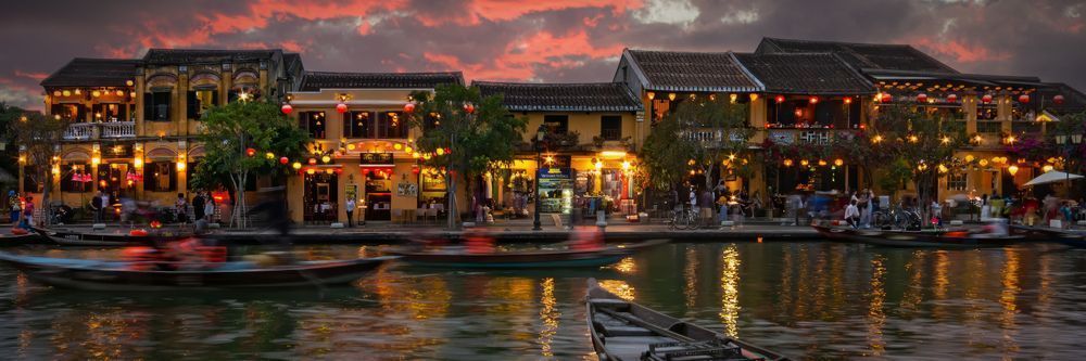 Hoi An,  Vietnam at sunset