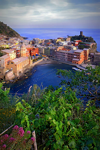 Overview of Vernazza, Italy