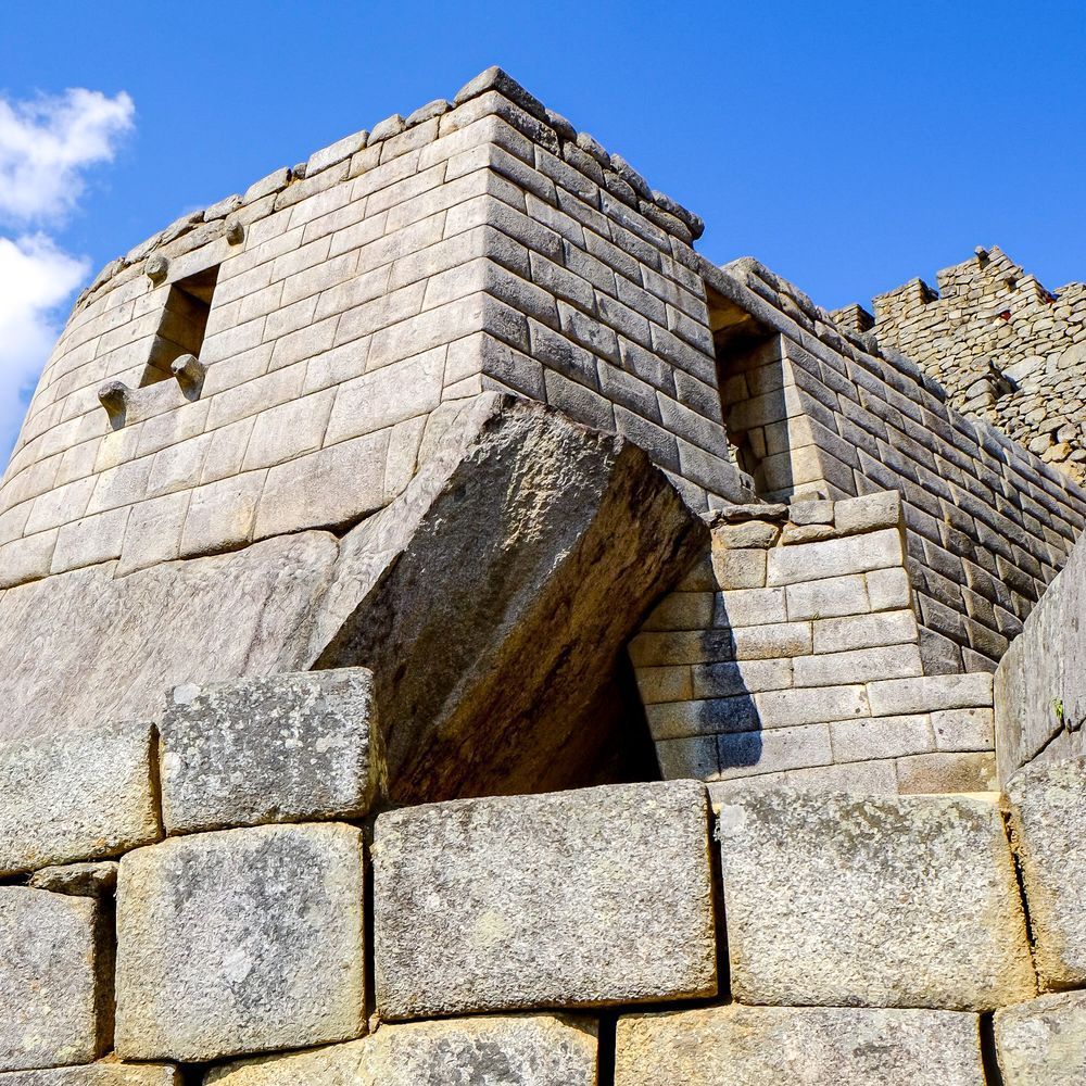Machu Stonework, Machu Picchu, Peru