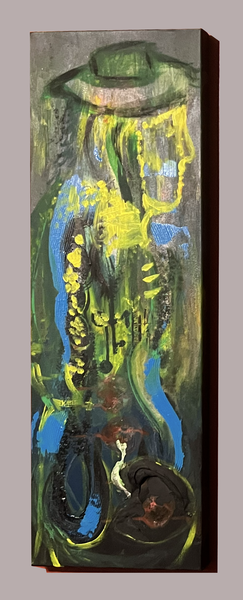 One to Admire Luminous UV‑Reactive Figurative Painting Celebrating Presence & Dignity