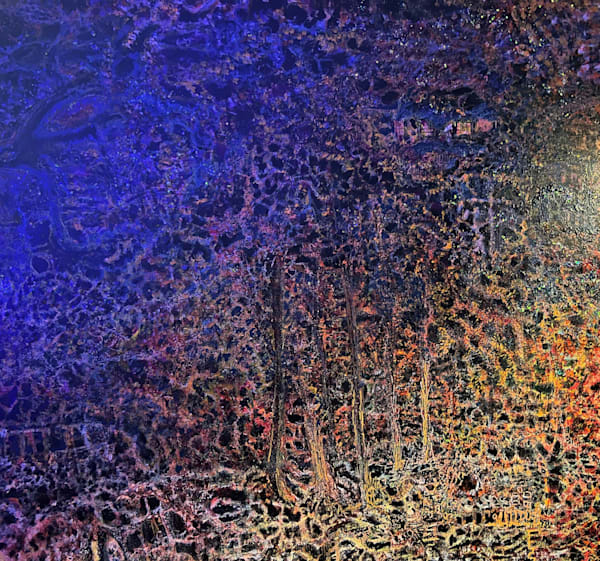 Fabulous (Monumental) Blacklight Painting of Spirit, Memory, and Afterlife Connection by Laura Jay 280