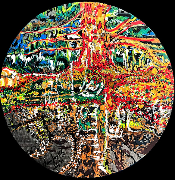 The Hangman’s Noose Acrylic Painting of Appalachian Folklore and Haunted Woods by Laura Jay 280