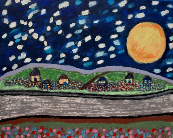 The Village At Mason's Moon Art | Tom Sullivan Art