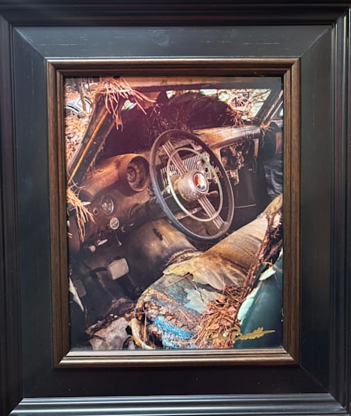 Vintage Car Interior Signed Art | Quarry House Gallery