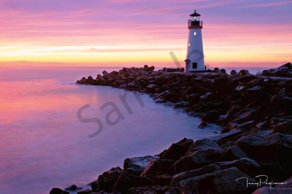 Walton Lighthouse at Dawn for sale as fine art by Tony Pagliaro