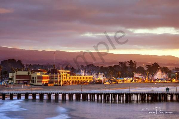 Santa Cruz Boardwalk and Wharf photograph for sale as fine art by Tony Pagliaro