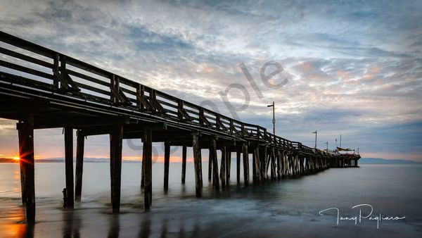 Capitola Wharf At Sunrise Art | Tony Pagliaro Gallery