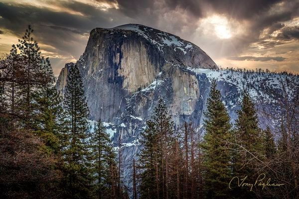 Half Dome Sunburst Art | Tony Pagliaro Gallery