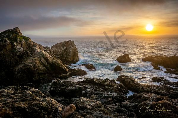 Sunset At Rocky Point   Big Sur, Ca Art | Tony Pagliaro Gallery