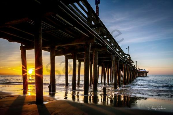 Sunrise At Capitola Wharf Art | Tony Pagliaro Gallery
