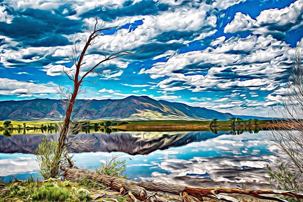 Painted Lake (Limited Edition) Photography Art | Photographer David Wilson, LLC