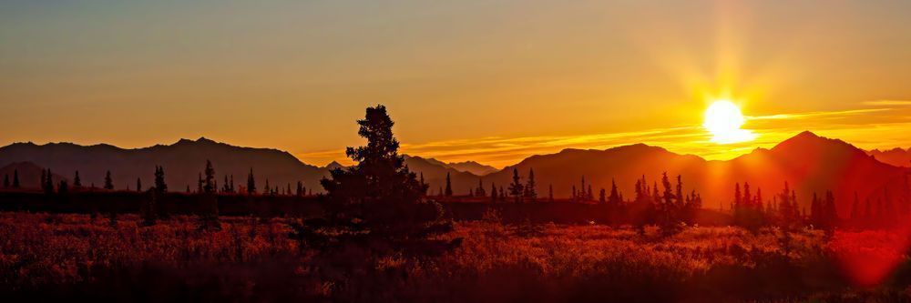 Fall Sunrise in the Alaska Range