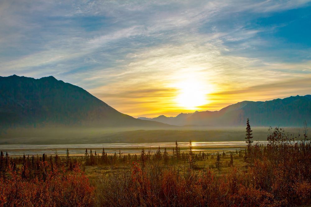 Fall Sunset on Denali Highway