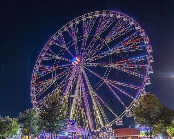 America 250 Ferris Wheel Photography Art | William Drew Photography