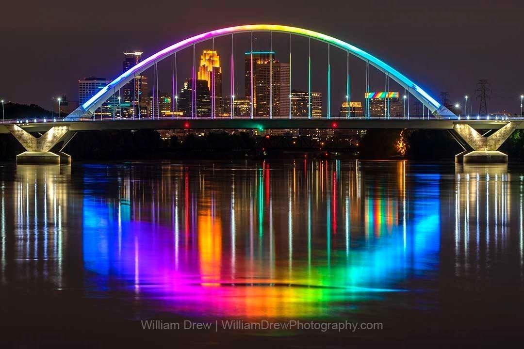 Minneapolis Lowry Bridge Pride Colors - The Story Behind the Shot