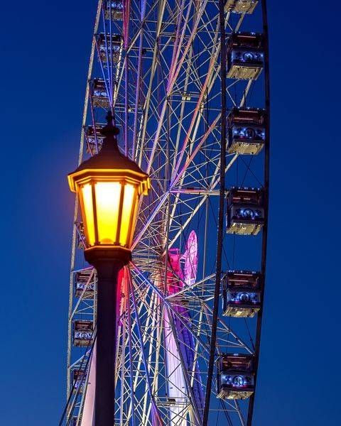 The Ferris Wheel And The Lamp Photography Art | William Drew Photography