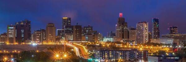 St Paul Skyline At Dusk Photography Art | William Drew Photography