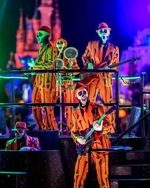 2022 Boo To You Skeleton Band 1 Disney Art by William Drew Photography