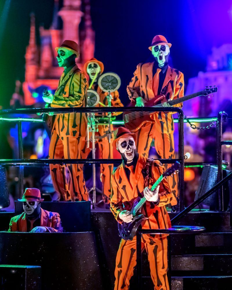 2022 Boo To You Skeleton Band 1 Disney Art by William Drew Photography