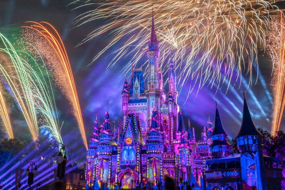 A Whole New World - Cinderella Castle Fireworks Wall Art