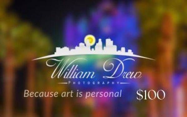 $100 William Drew Photography Disney Digital Gift Card | Instant Email Delivery