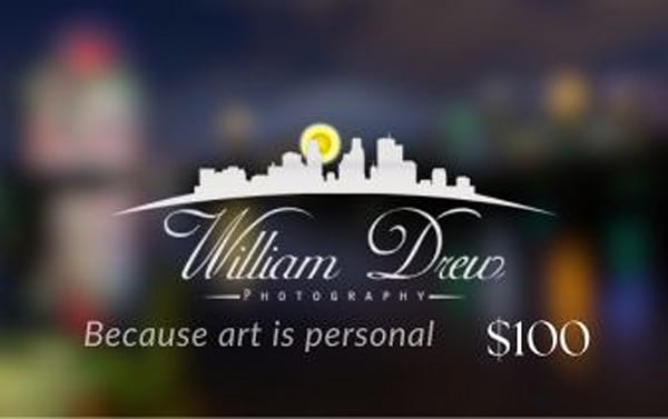 $100 William Drew Photography Digital Gift Card | Instant Email Delivery