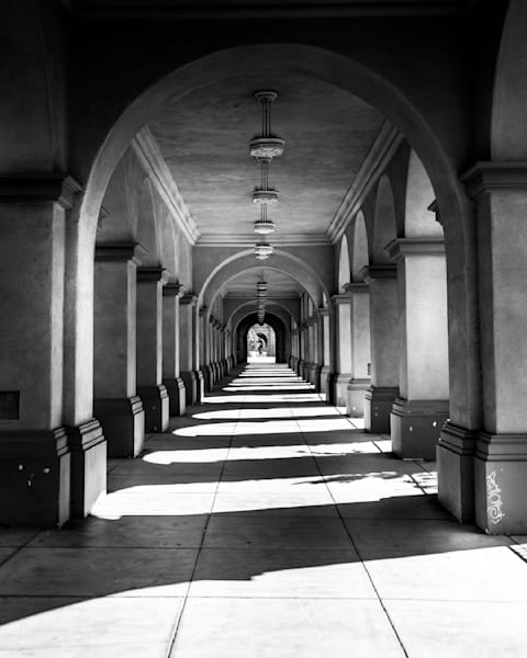 Balboa Park Arches Black and White Wall Art – Everyday Collection