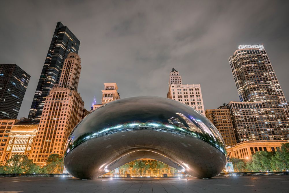 Reflections of Chicago Fine Art Metal Print | William Drew Photography