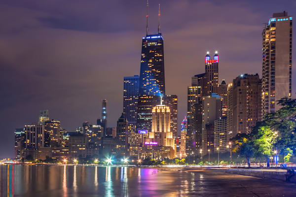 Chicago Nights Chicago Art by William Drew Photography
