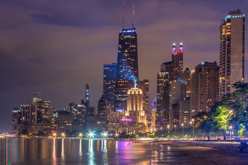 Chicago Nights Chicago Art by William Drew Photography