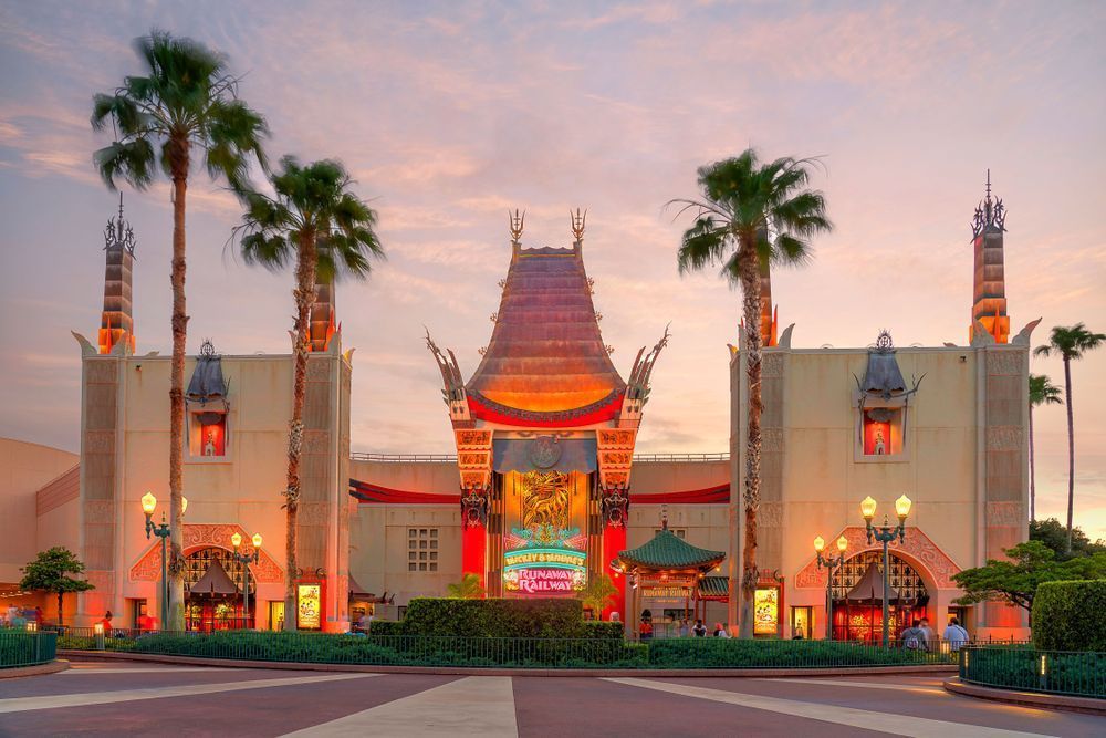 Chinese Theater Sunset Disney Art by William Drew Photography