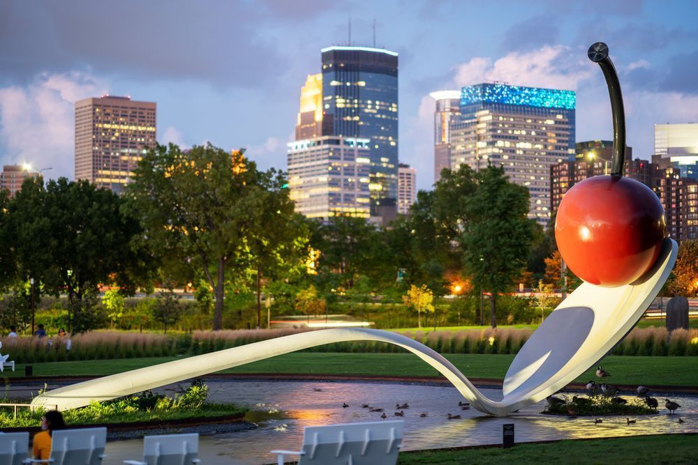 Cherry Spoon and the Geese Minneapolis Art by William Drew