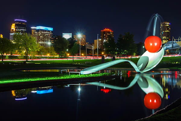 Cherry Reflection Minneapolis Art by William Drew Photography