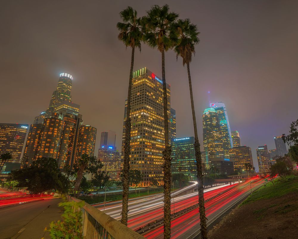 City of Lights - Los Angeles Night Skyline Photography