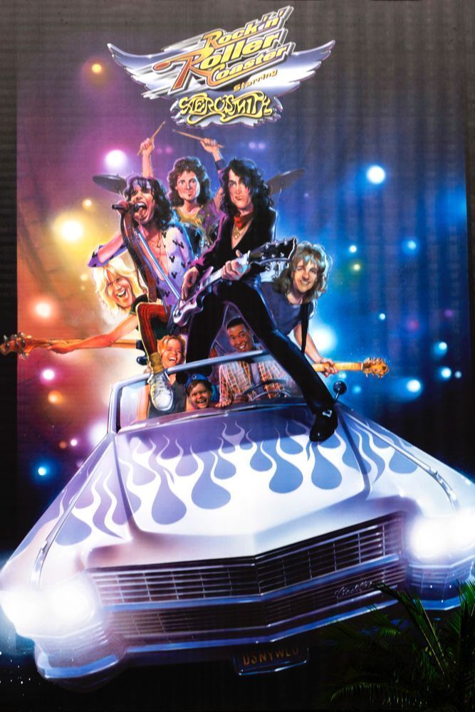 Aerosmith Rockn Roller Coaster Poster Photography Art | William Drew Photography