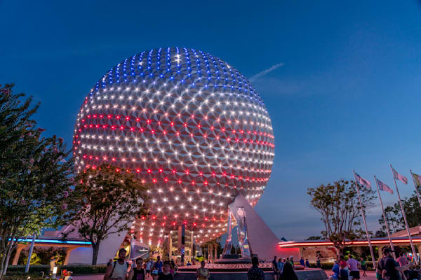 Illuminated Independence: Spaceship Earth Print by William Drew 