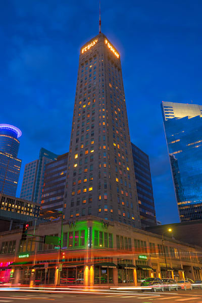 Foshay Tower Minneapolis Print | Art Deco Skyline Night Art