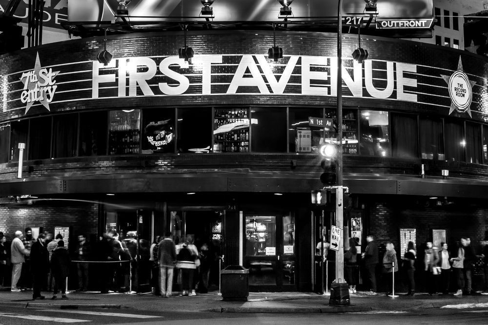 First Avenue After Midnight - Black and White Photography