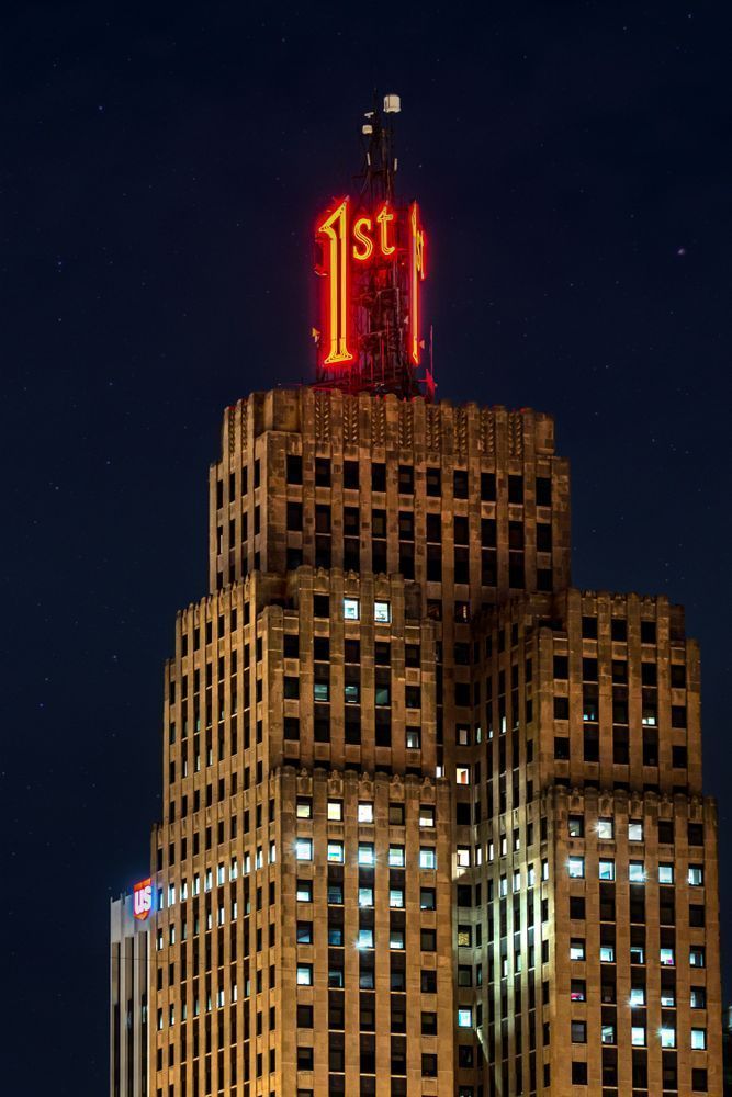 Neon Dreams of St. Paul - Night Cityscape Photography