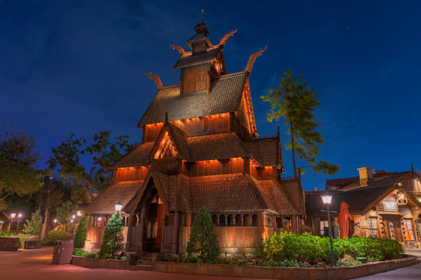 Epcot's Illuminated Norwegian Dreamscape Photography Art | William Drew Photography
