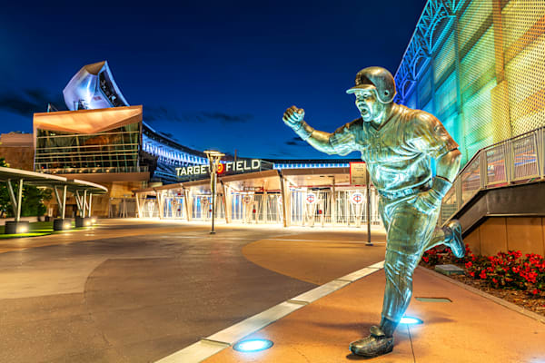 Kirby Puckett Statue at Target Field Twin Cities Statium Art by William Drew Photography