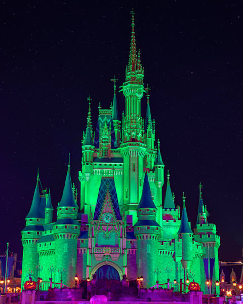 Haunted Green Castle Disney Art by William Drew Photography