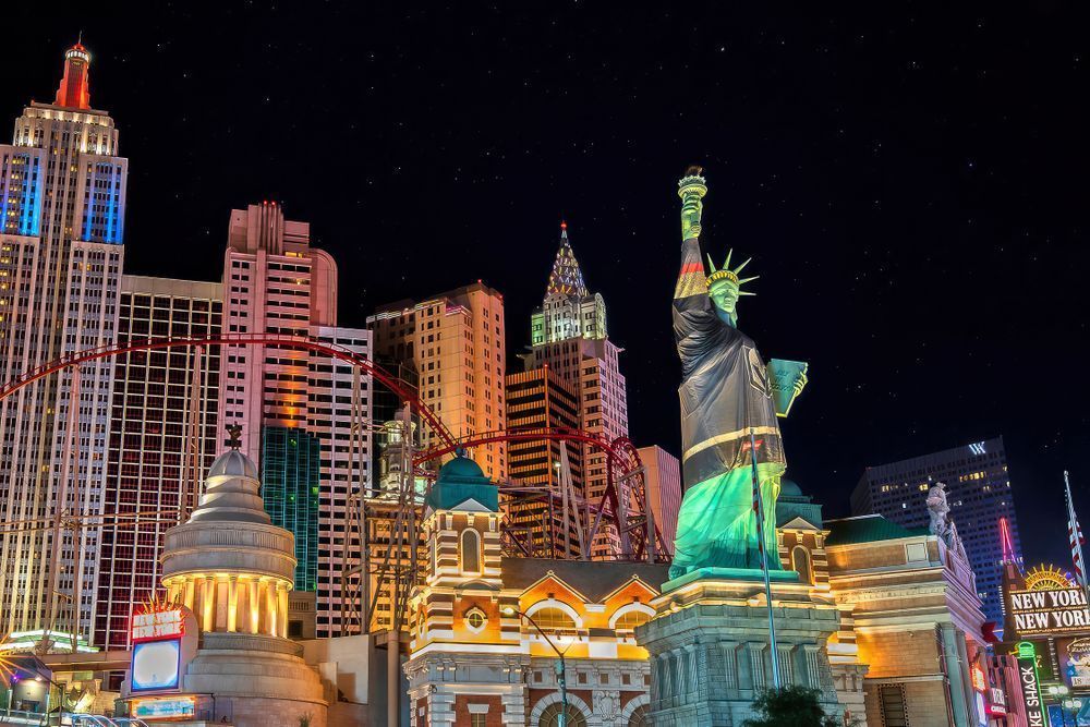 New York Nevada - Las Vegas Statement Wall Art